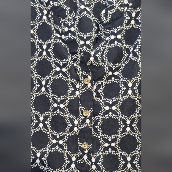 Croft & Barrow Women's Black and White Blouse Size XLarge - Picture 2 of 5